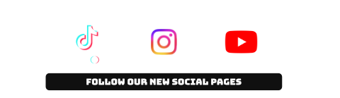 Image showcasing the new tiktok, youtube, and instagram social media accounts